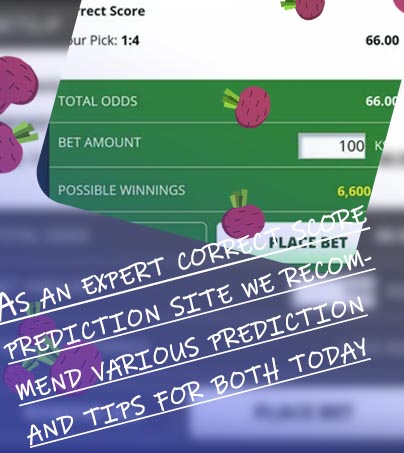 Correct score tips and predictions