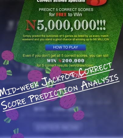 Jackpot correct score prediction